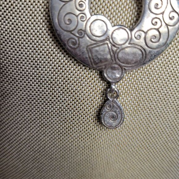 Brighton Eye Of The Tiger Retired Semiprecious Stone Pendant Necklace Rare - Picture 6 of 9